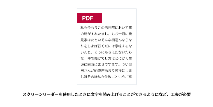 PDF資料についての説明の図